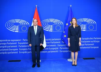 Sisi meets European Parliament’s president in Brussels