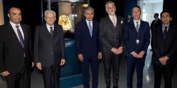 Italian president opens ‘Treasures of the Pharaohs’ in Rome