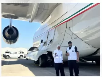 Kuwait sends new aid plane to Gaza