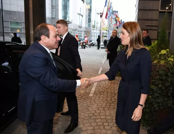 President of European Parliament receives Sisi 2 - Egyptian Gazette President of European Parliament receives Sisi 1 - Egyptian Gazette