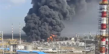 Ukrainian drones strike major Russian gas plant