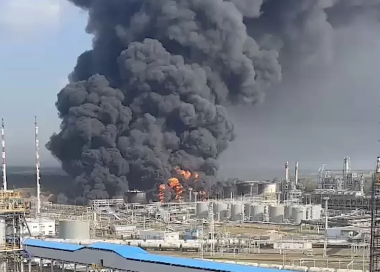 Ukrainian drones strike major Russian gas plant 1 - Egyptian Gazette