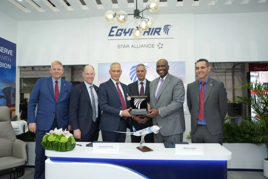 EgyptAir Maintenance, Boeing ink strategic tailored parts deal at Dubai Airshow 2025 6 - Egyptian Gazette EgyptAir Maintenance, Boeing ink strategic tailored parts deal at Dubai Airshow 2025 5 - Egyptian Gazette