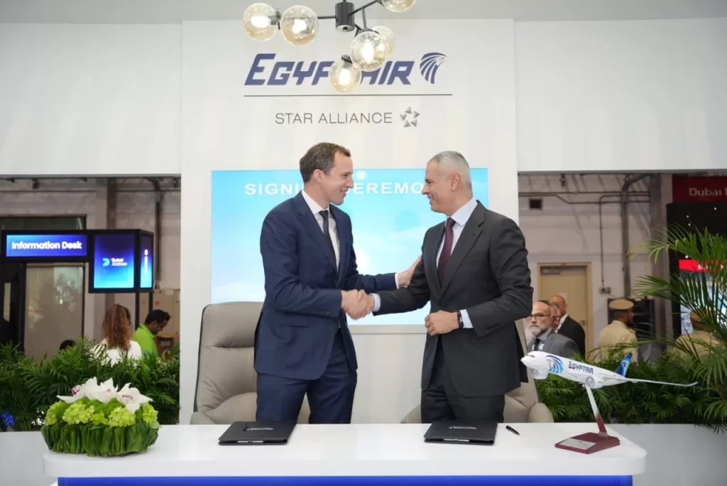 EgyptAir signs A350 lease deal with Macquarie at Dubai Airshow 6 - Egyptian Gazette EgyptAir signs A350 lease deal with Macquarie at Dubai Airshow 5 - Egyptian Gazette