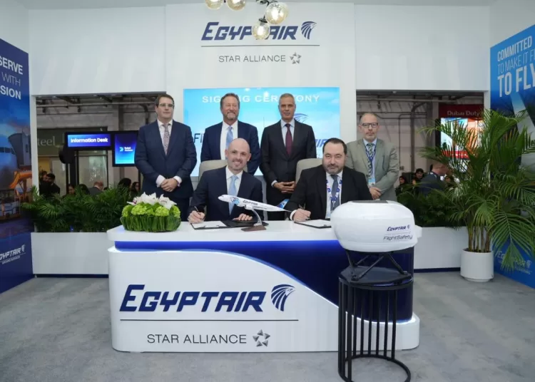 EgyptAir expands partnership with FlightSafety International at Dubai Airshow 2025 1 - Egyptian Gazette