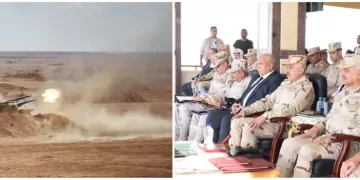 Defence min. witnesses tactical live-fire exercise by Western Military Region unit 1 - Egyptian Gazette Defence min. witnesses tactical live-fire exercise by Western Military Region unit