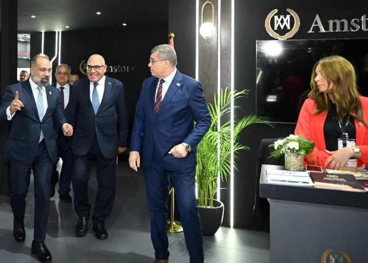 AOI's chairman inspects Egypt's 'Amstone' pavilion 1 - Egyptian Gazette