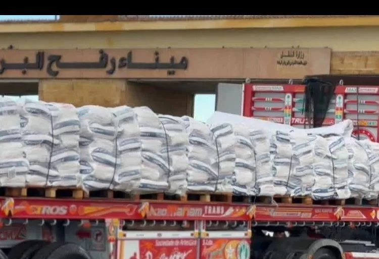 97th humanitarian aid convoy enters Gaza Strip 1 - Egyptian Gazette