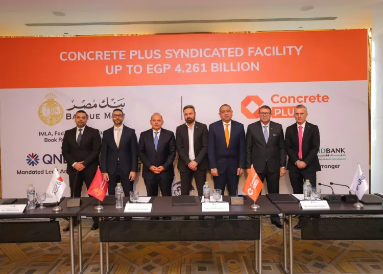 Bank Misr-Led consortium grants LE4.261b loan to Concrete Plus for Construction and Industry 1 - Egyptian Gazette