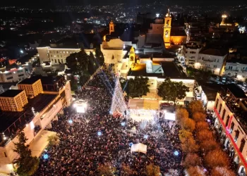 Bethlehem lights its tree for 1st time since Gaza war
