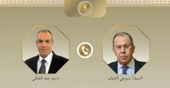 Abdel-Aati, Lavrov confer over phone on consolidating strategic ties, regional stability