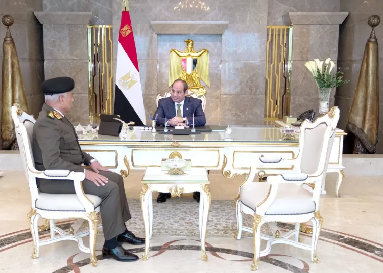 Sisi receives minister of defence, military production 1 - Egyptian Gazette