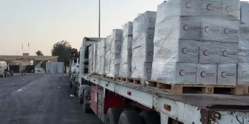 100th aid convoy enters Gaza from Egypt