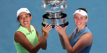 Mertens, Zhang win Aussie doubles title 1 - Egyptian Gazette Mertens, Zhang win Aussie doubles title