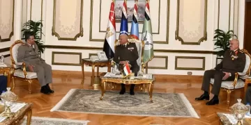 Defence minister meets Arab Military Sports Union president 1 - Egyptian Gazette Defence minister meets Arab Military Sports Union president