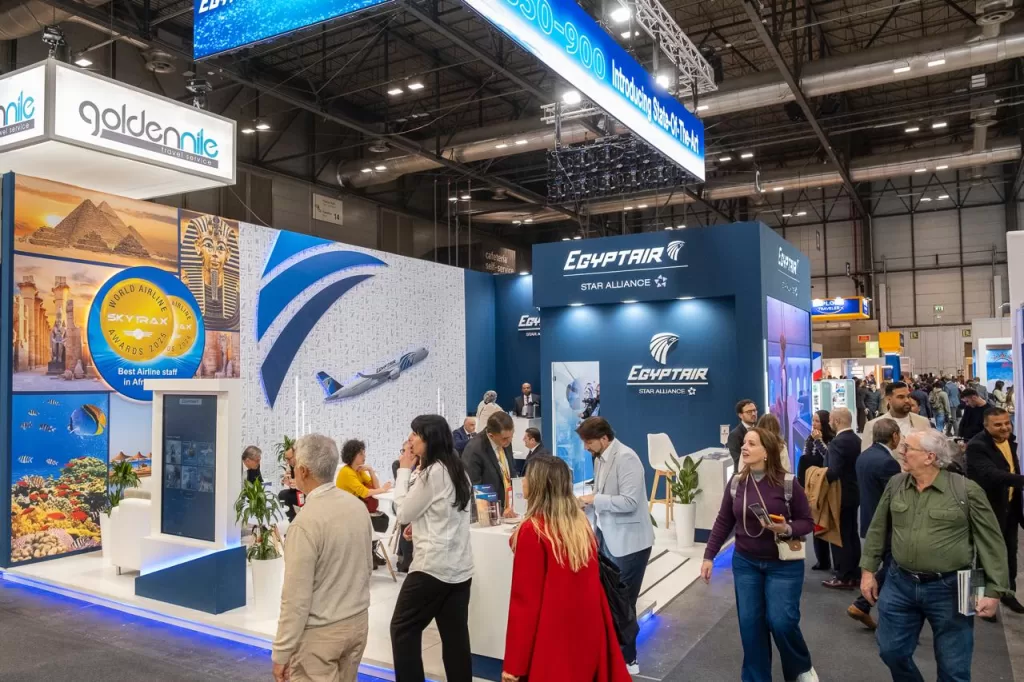 EgyptAir showcases services, expansion at Madrid’s "Fitur 2026" 8 - Egyptian Gazette EgyptAir showcases services, expansion at Madrid’s "Fitur 2026" 7 - Egyptian Gazette