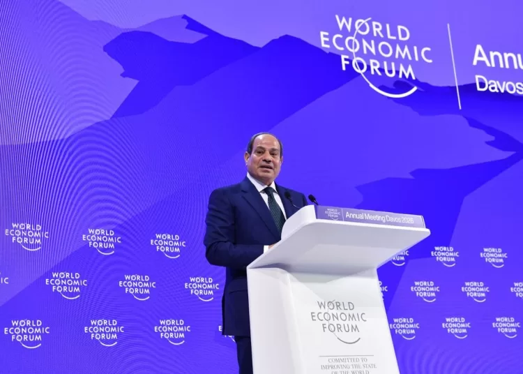 Sisi highlights Egypt’s positive regional role and calls for stability at Davos 2 - Egyptian Gazette Sisi highlights Egypt’s positive regional role and calls for stability at Davos 1 - Egyptian Gazette