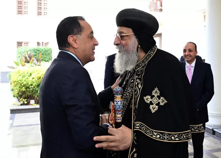 PM Madbouli greets Pope Tawadros II at Coptic Orthodox Cathedral 1 - Egyptian Gazette