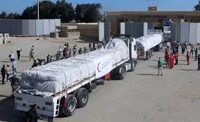 124th convoy of humanitarian aid trucks enters Gaza Strip