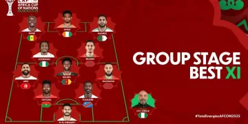AFCON group stage Best XI