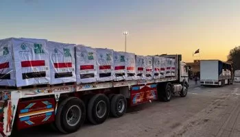 111th “Zad Al-Ezza” humanitarian aid convoy enters to assist Palestinians in the Gaza Strip