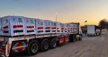 111th “Zad Al-Ezza” humanitarian aid convoy enters to assist Palestinians in the Gaza Strip 2 - Egyptian Gazette 111th “Zad Al-Ezza” humanitarian aid convoy enters to assist Palestinians in the Gaza Strip 1 - Egyptian Gazette