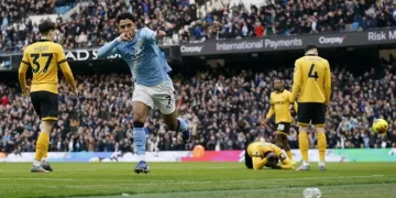 Marmoush, Semenyo score as Manchester City beats Wolves 2-0