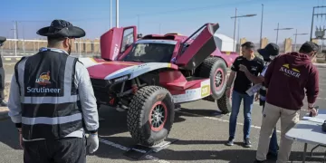 Hail Rally vehicles undergo safety inspections