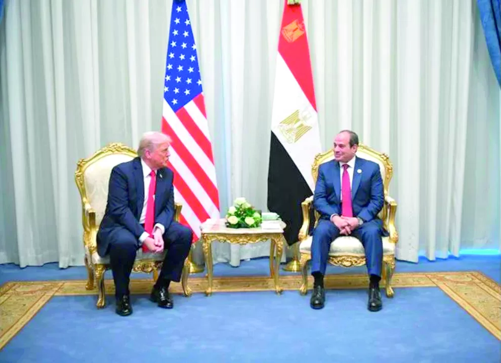 Trump to Sisi: Partnering for peace from Gaza to the Nile 3 - Egyptian Gazette Trump to Sisi: Partnering for peace from Gaza to the Nile 2 - Egyptian Gazette