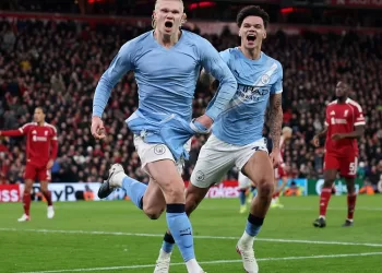 Late Haaland goal sinks Liverpool