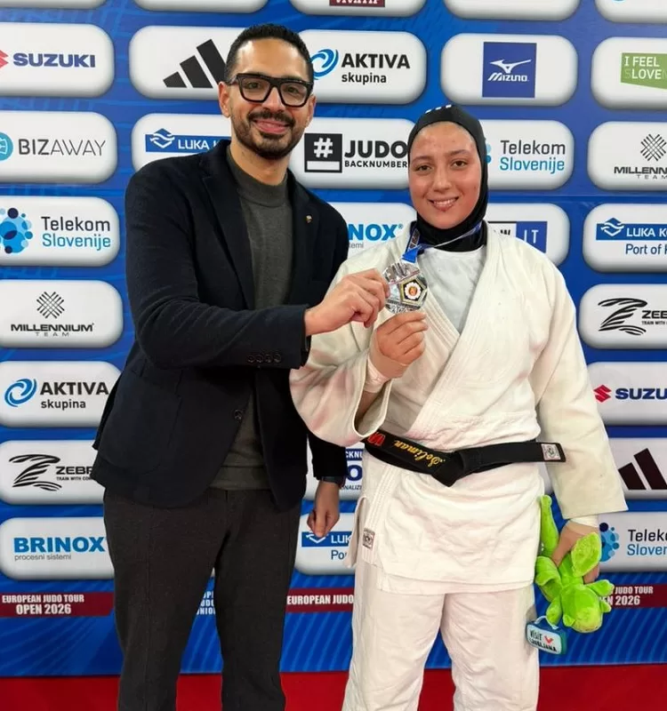 Egypt’s judo queen strikes silver at European Open 9 - Egyptian Gazette