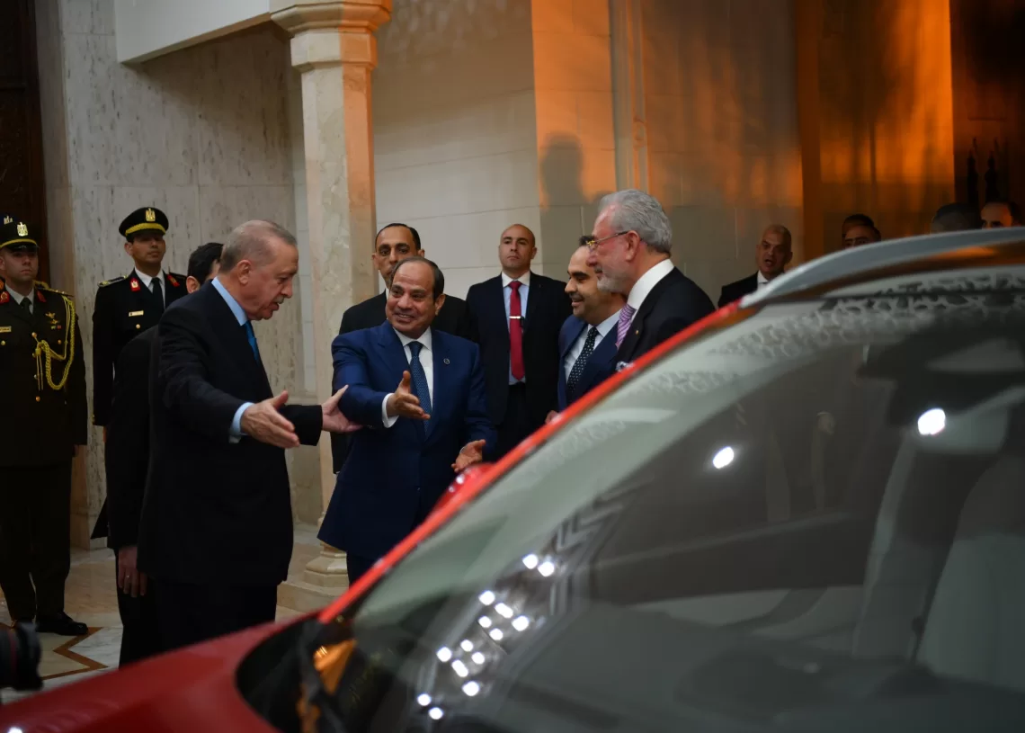 El Sisi receives Turkish-made electric car from Erdoğan 1 - Egyptian Gazette