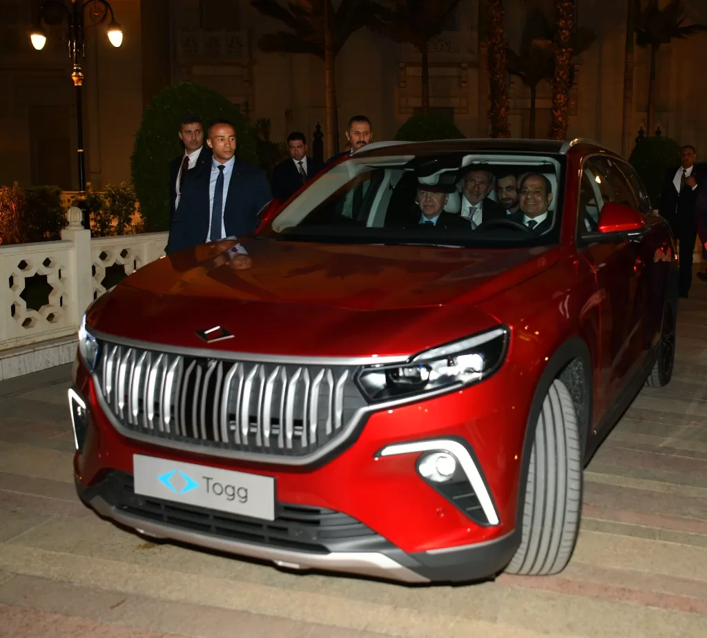 El Sisi receives Turkish-made electric car from Erdoğan 3 - Egyptian Gazette