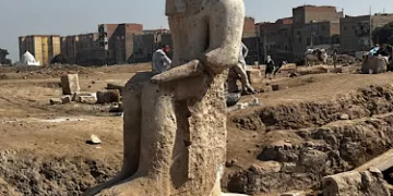 Restored Ramses statue reinstalled in Egypt’s Ashmunein