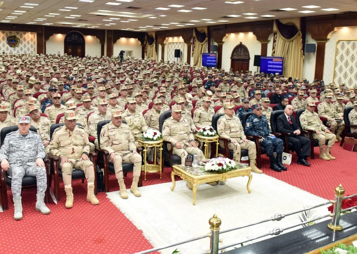 Defence min. meets army commanders, officers 1 - Egyptian Gazette