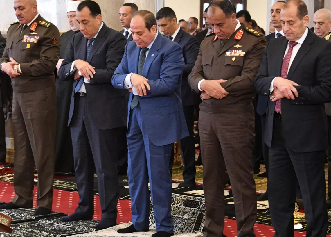 Sisi performs Friday Prayers marking 10th of Ramadan victory anniversary 11 - Egyptian Gazette Sisi