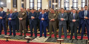 President Sisi performs Friday prayers marking Martyrs’ Day