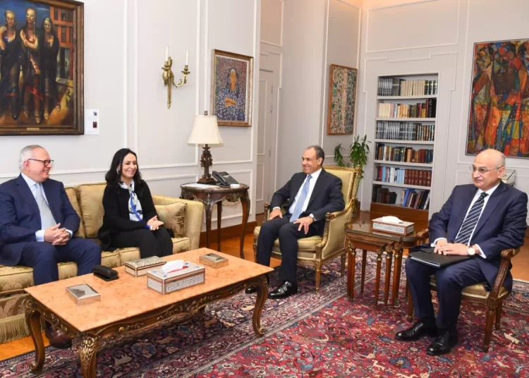 AAPSO’s future programmes reviewed 12 - Egyptian Gazette Minister of Foreign Affairs, International Co-operation and Egyptian Expatriates Badr Abdel-Aati during his meeting on Tuesday with Minister of Social Solidarity Maya Morsi and former top diplomat Mohamed El-Orabi who now serves as Head of Afro-Asian People's Solidarity Organisation (AAPSO).