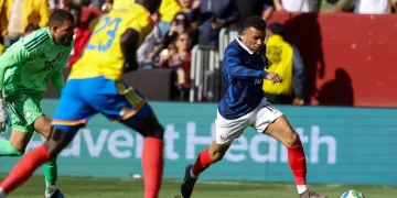 France stuns Colombia in W. Cup warm-up