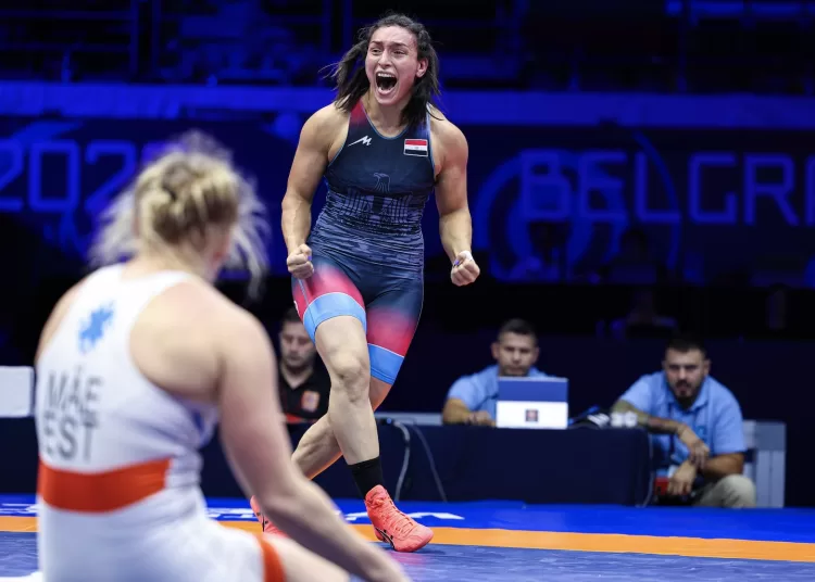 Egypt's wrestling queen returns unbeaten 2 - Egyptian Gazette Egypt's wrestling queen returns unbeaten 1 - Egyptian Gazette