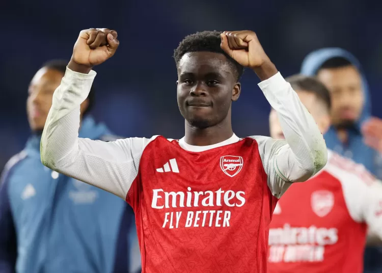 Saka fires Arsenal seven points clea 1 - Egyptian Gazette