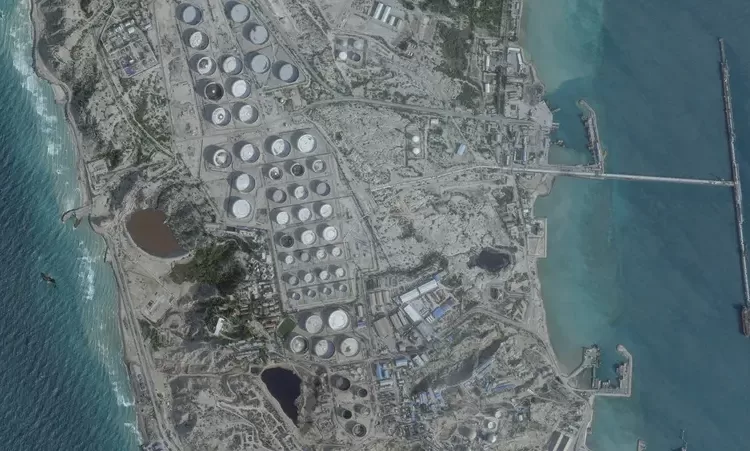 A satellite image shows an oil terminal at Kharg Island, Iran, February 25, 2026. (File photo: Reuters)