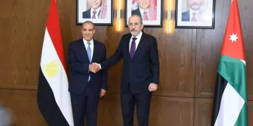 Egypt, Jordan FMs discuss regional security 1 - Egyptian Gazette Egypt, Jordan FMs discuss regional security