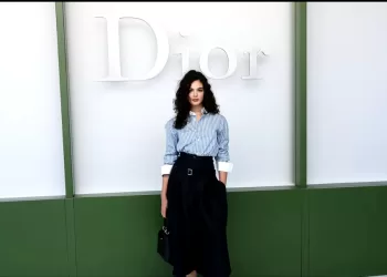 Dior shows flower-shaped dresses and ruffled jackets for autumn/winter collection