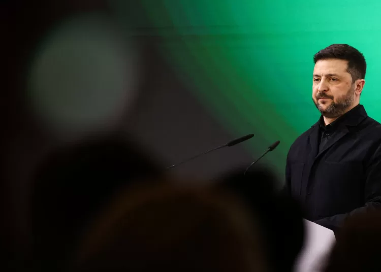 Zelenskyy visits Jordan 1 - Egyptian Gazette Ukrainian President Volodymyr Zelenskiy speaks during the Munich Security Conference (MSC) in Munich, Germany, February 14, 2026. REUTERS/Liesa Johannssen