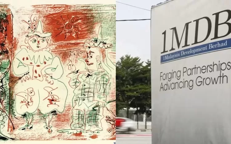 A screengrab of 1961 circus-themed painting by Pablo Picasso titled “L’Ecuyère et les clowns” from Christie's auction website, tied to the misappropriation of 1Malaysia Development Berhad (1MBD) funds, will be returned to Malaysia on Apr 6. (Image: Christie's, Reuters)