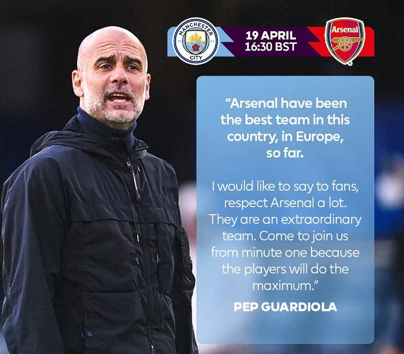 Man City wary of Arsenal in title clash 13 - Egyptian Gazette
