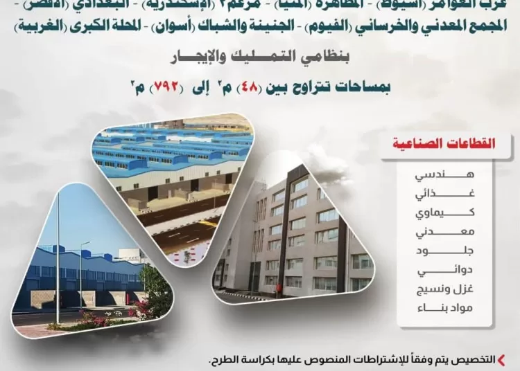 Industry Ministry offers 414 fully-equipped units 12 - Egyptian Gazette Industry Ministry offers 414 fully-equipped units 11 - Egyptian Gazette