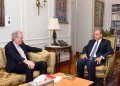 FM discusses humanitarian support, political coordination with EU ME peace envoy