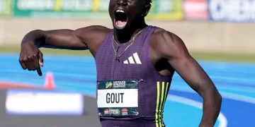 Gout wins 100m gold, misses record